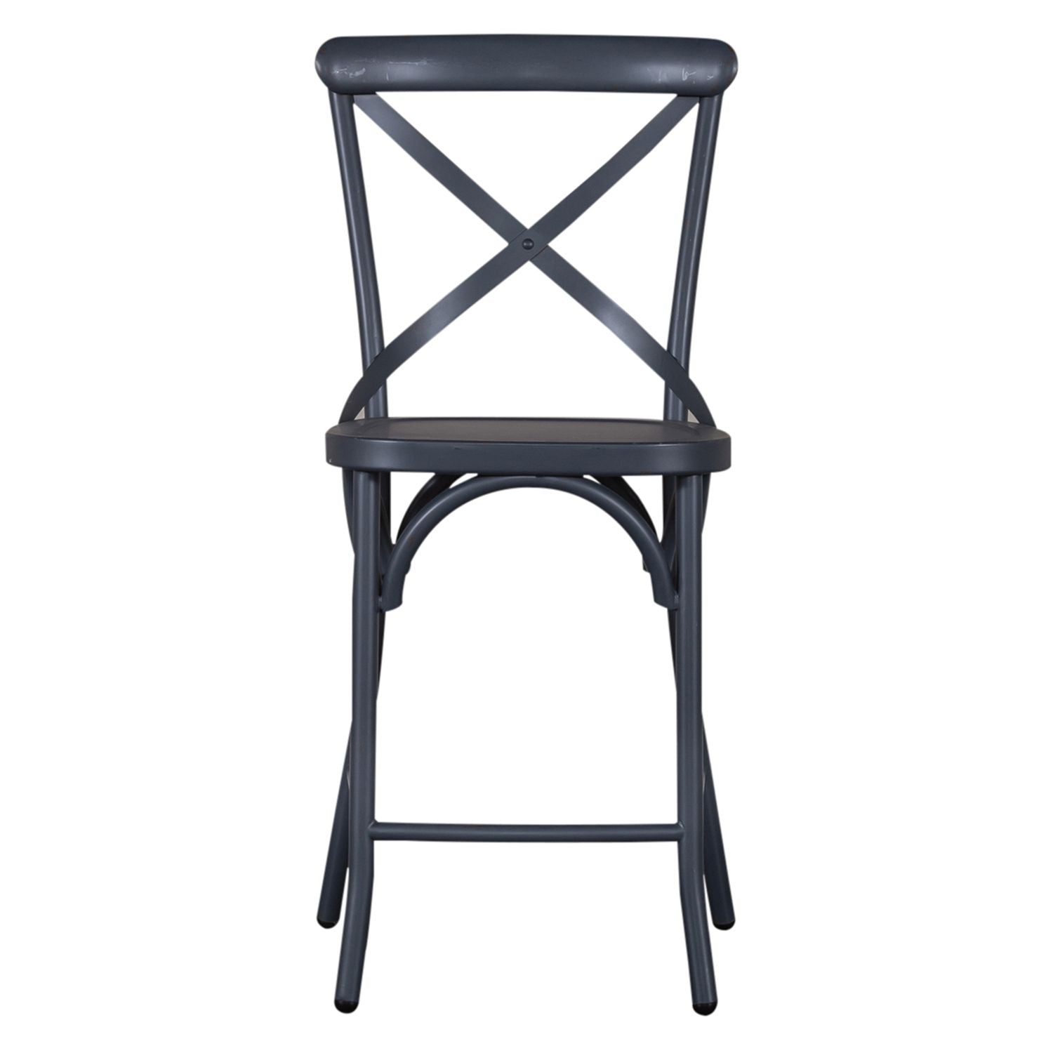 Vintage Series X Back Counter Chair- Navy