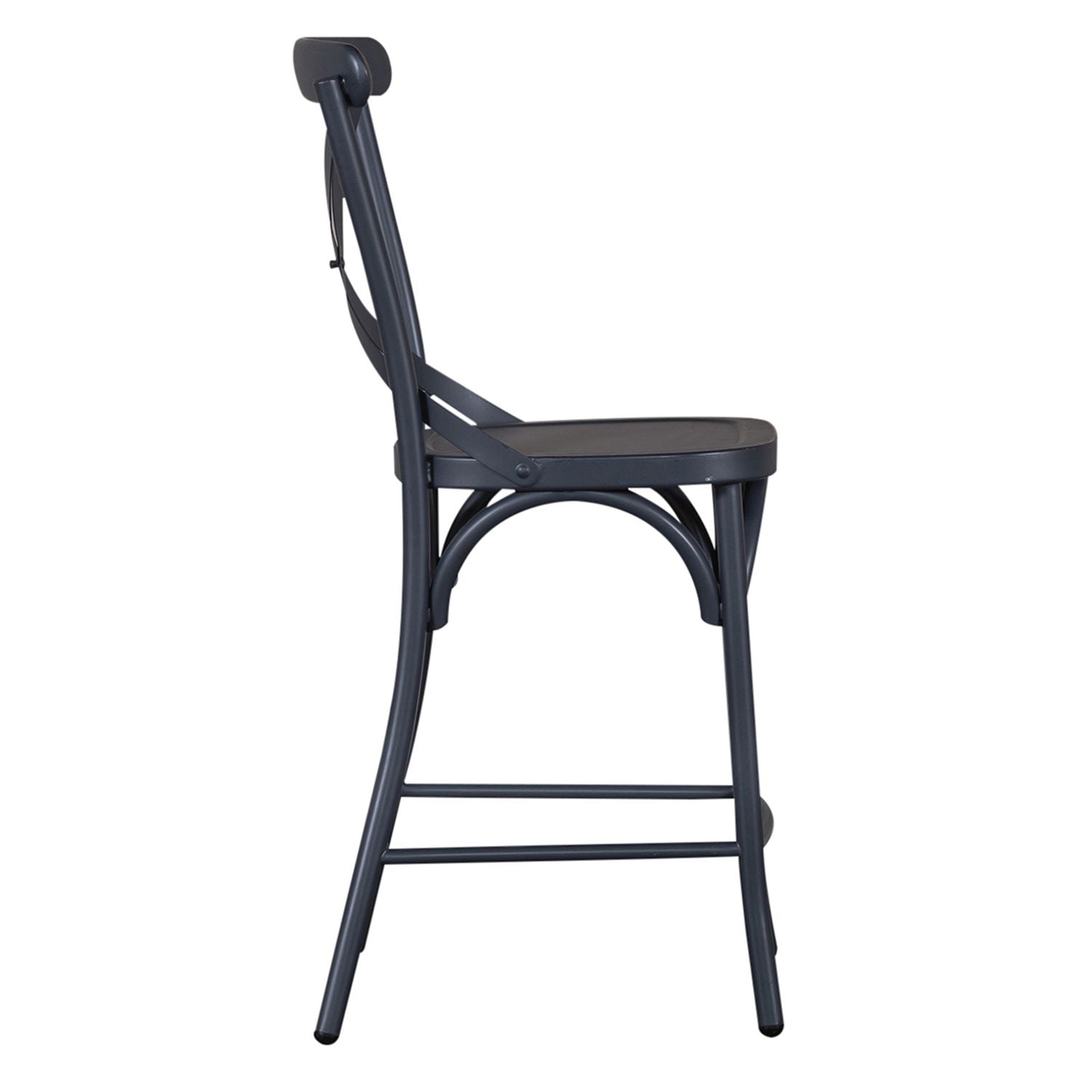 Vintage Series X Back Counter Chair- Navy
