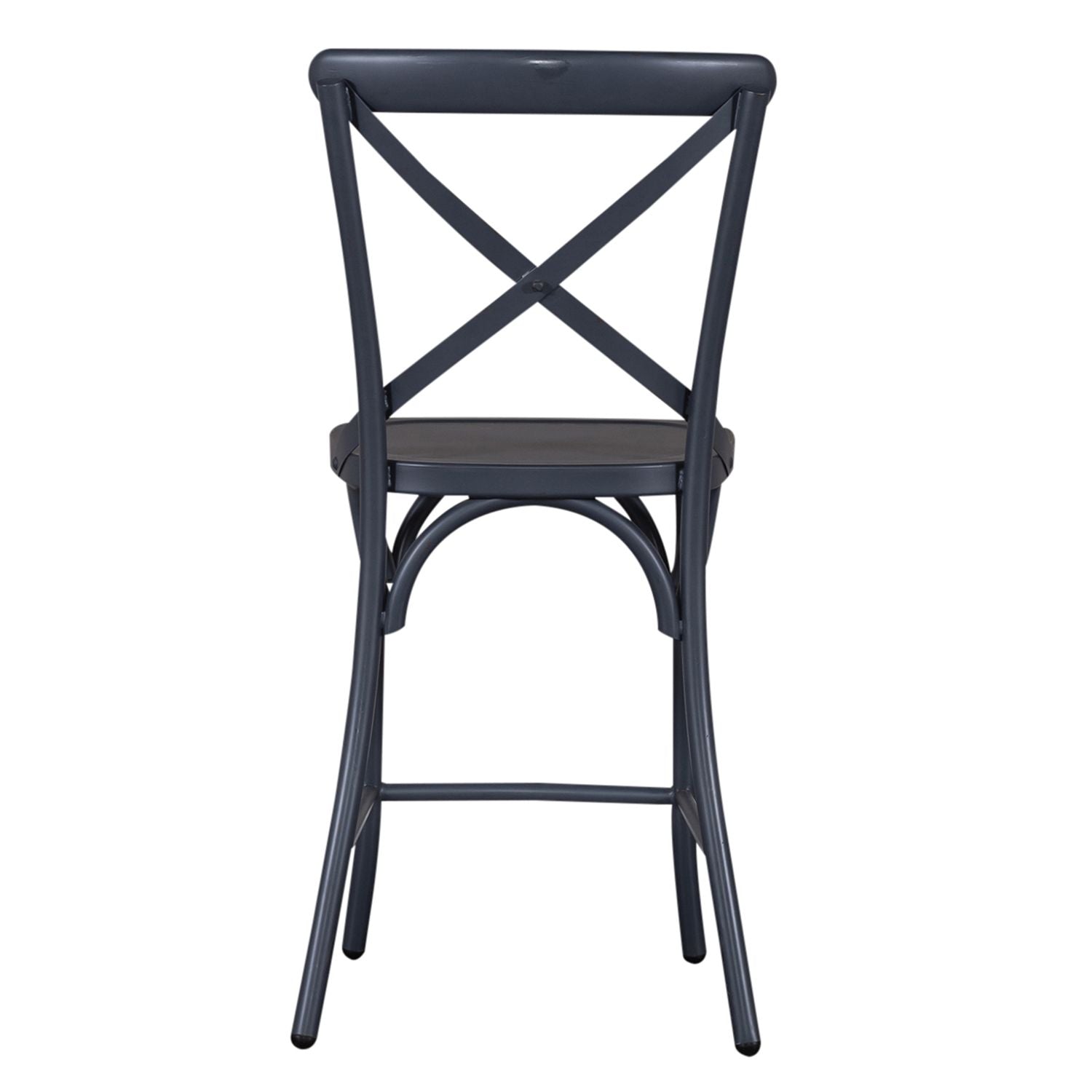 Vintage Series X Back Counter Chair- Navy