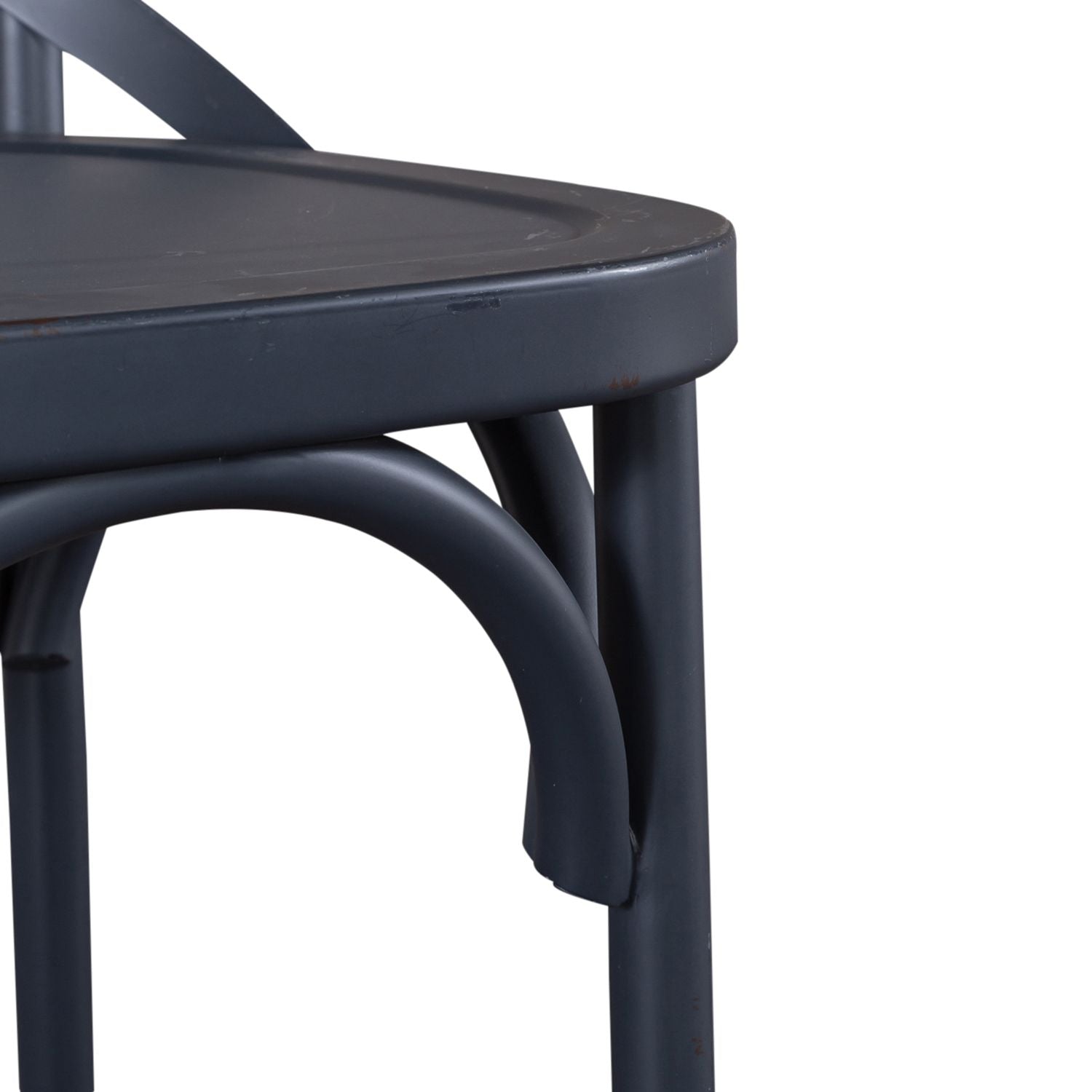 Vintage Series X Back Counter Chair- Navy