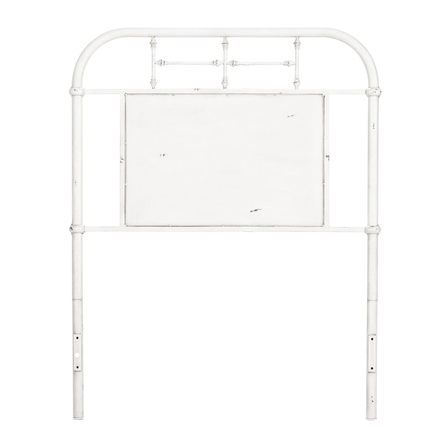 Vintage Series Twin Metal Headboard - Antique White
