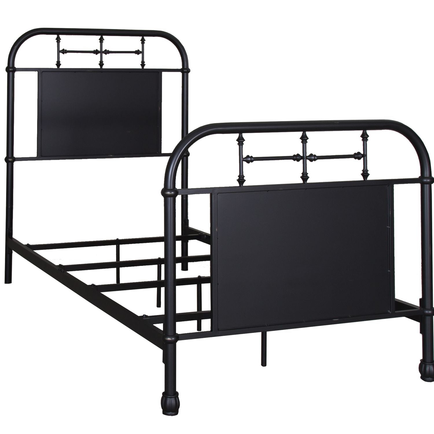 Vintage Series Twin Metal Bed - Black