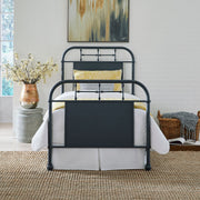 Vintage Series Twin Metal Bed - Navy