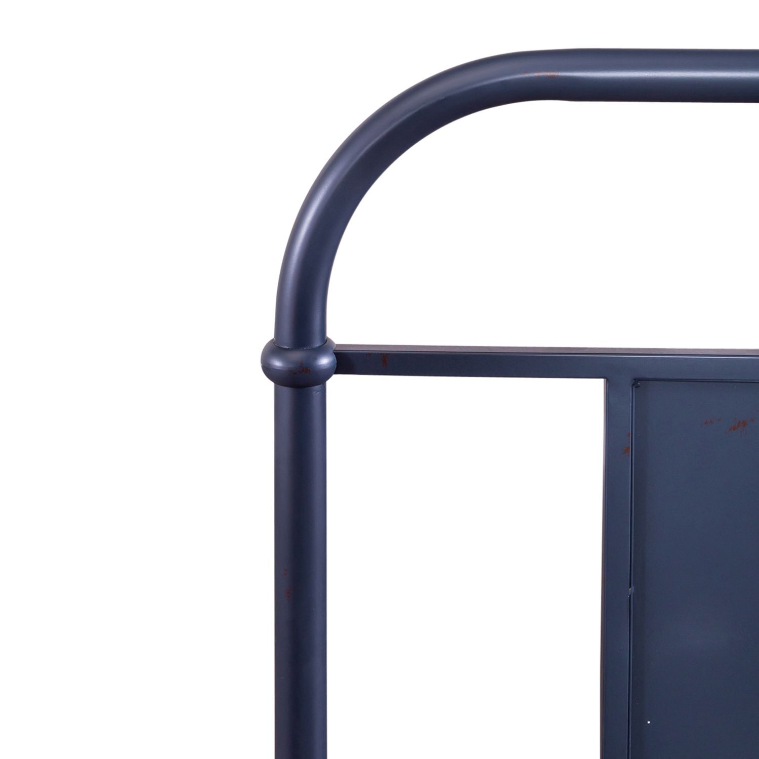 Vintage Series Queen Metal Headboard - Navy