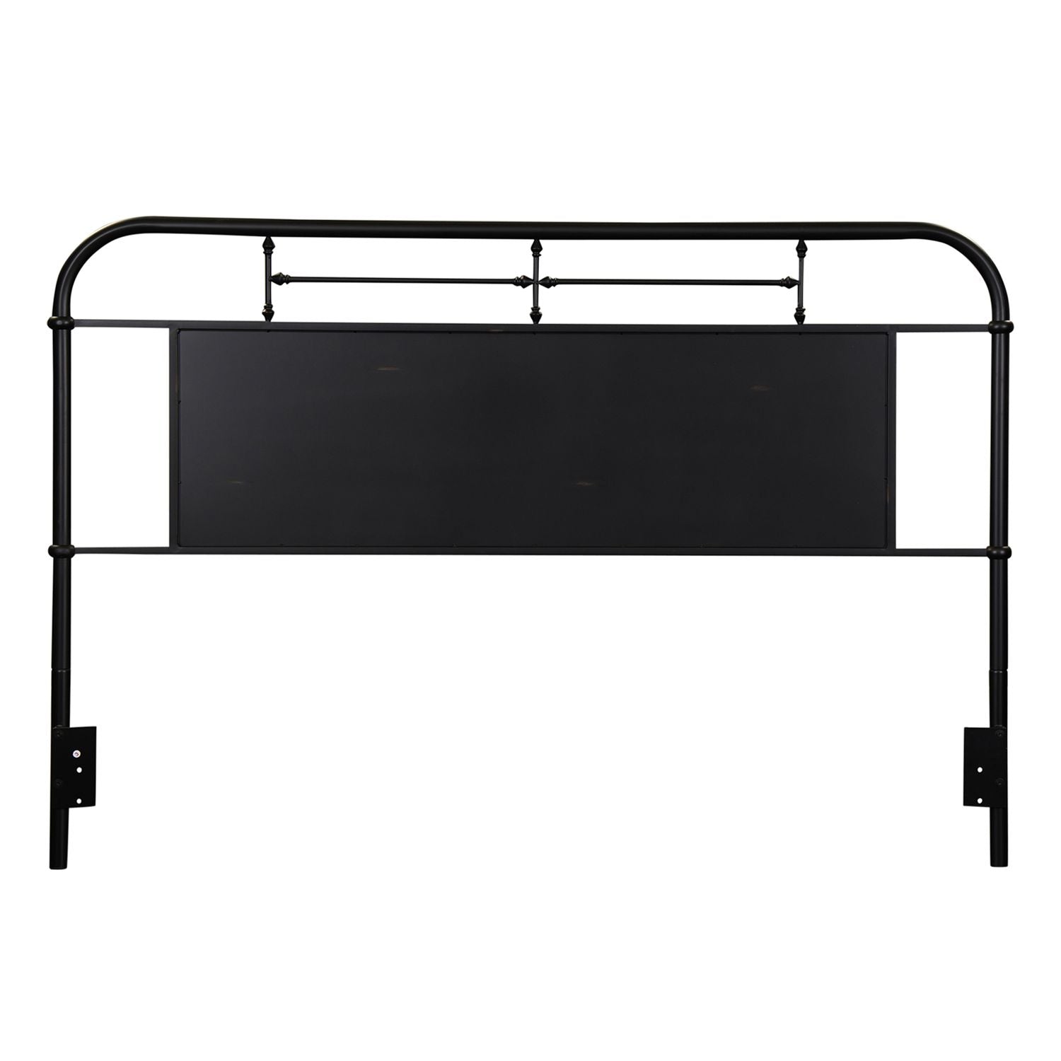 Vintage Series King Metal Headboard - Black