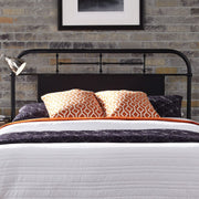 Vintage Series King Metal Headboard - Black