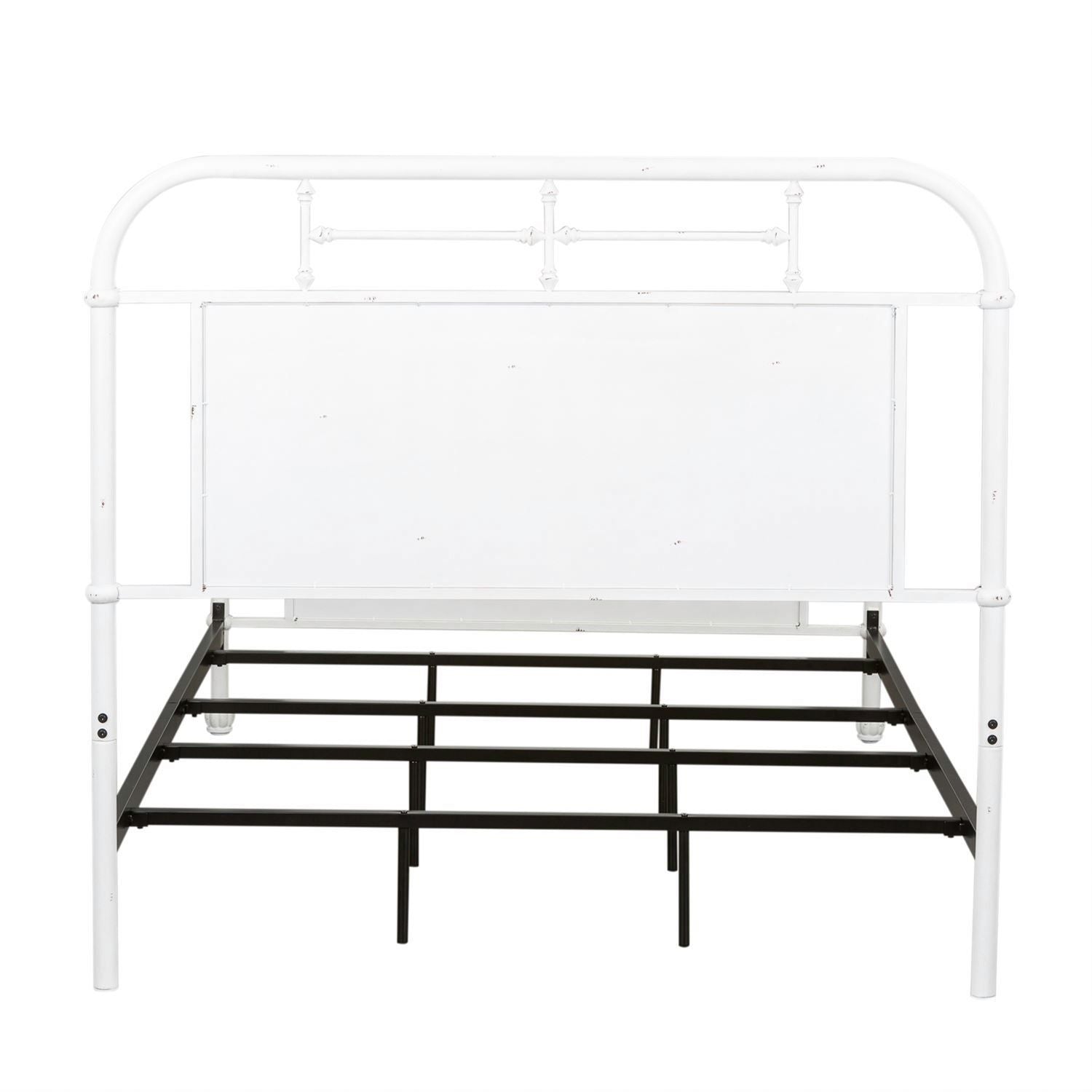 Vintage Series Full Metal Bed - Antique White