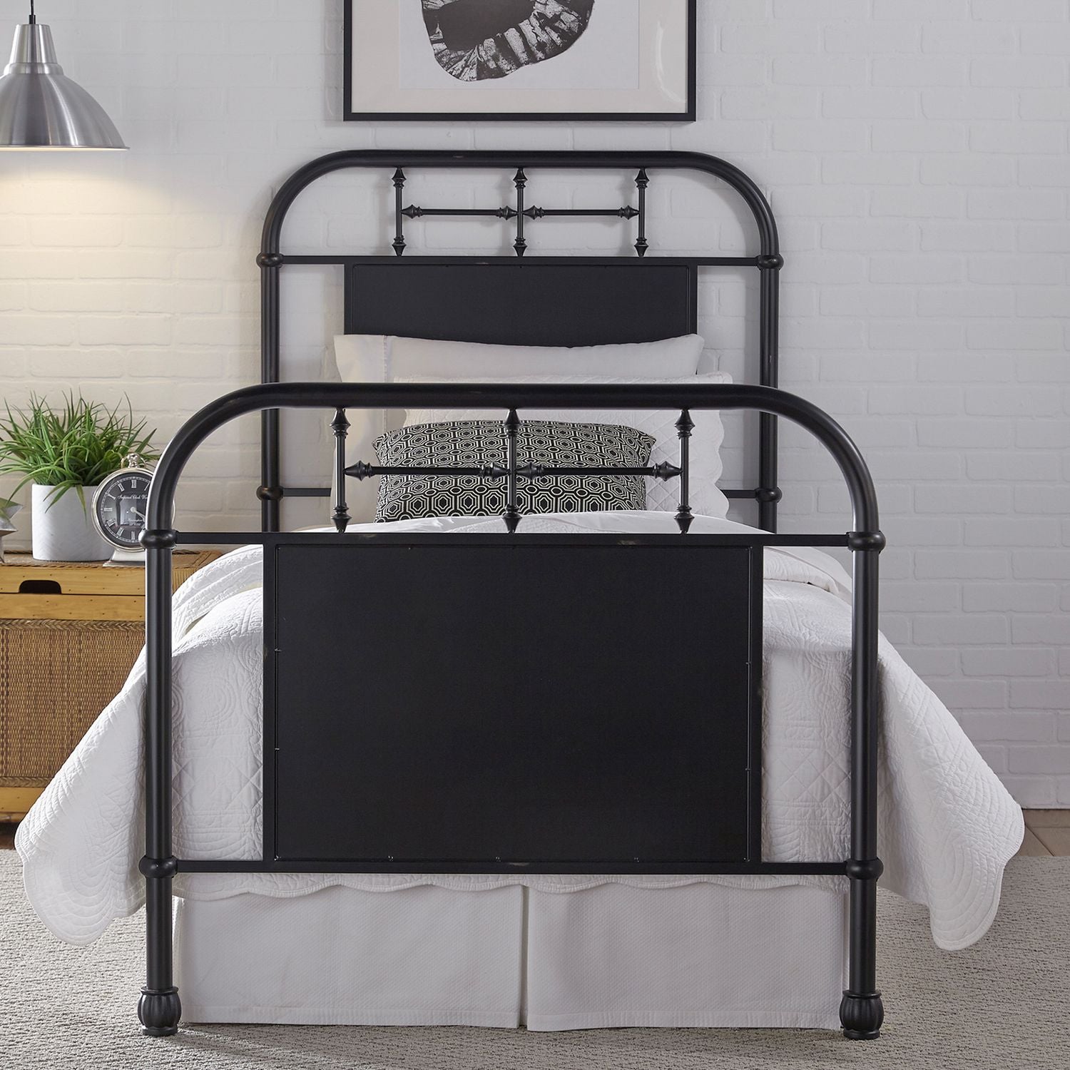 Vintage Series Full Metal Bed - Black