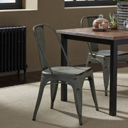 Vintage Series Bow Back Side Chair - Green