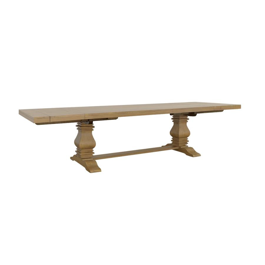Florence 126-inch Extension Dining Table Rustic Honey