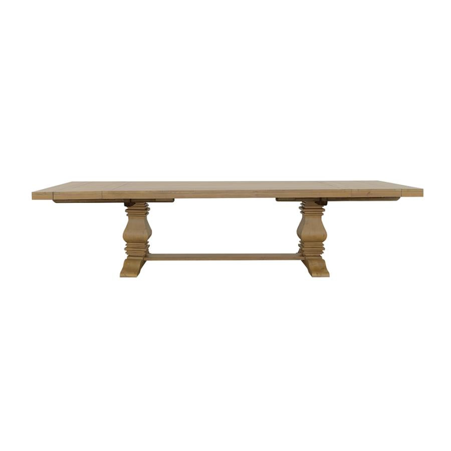 Florence 126-inch Extension Dining Table Rustic Honey