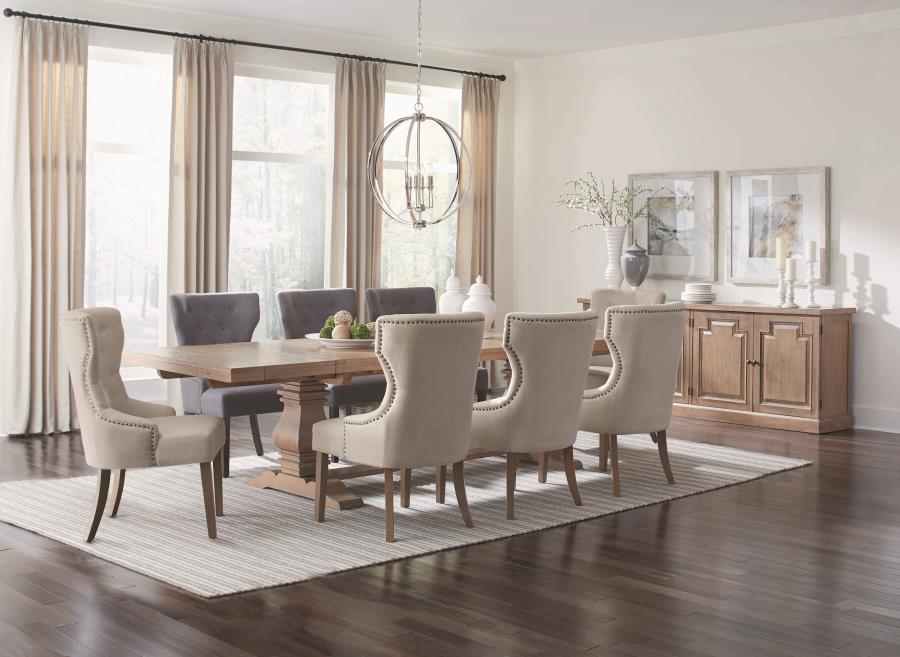 Florence 126-inch Extension Dining Table Rustic Honey