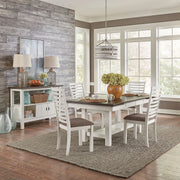 Brook Bay 5 Piece Trestle Table Set