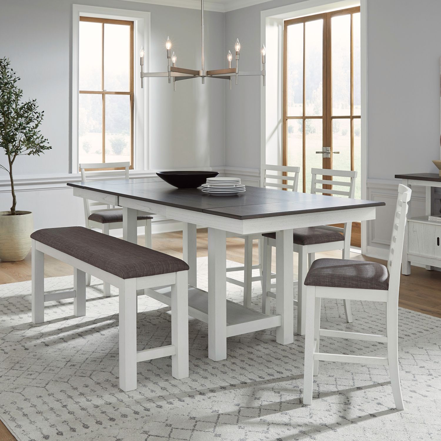 Brook Bay 6 Piece Gathering Trestle Table