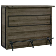 Joe 3-shelf Composite Wood Home Bar Wine Cabinet Aged Oak