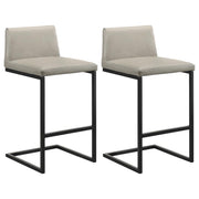Vardon Genuine Leather Bar Stool Tan (Set of 2)