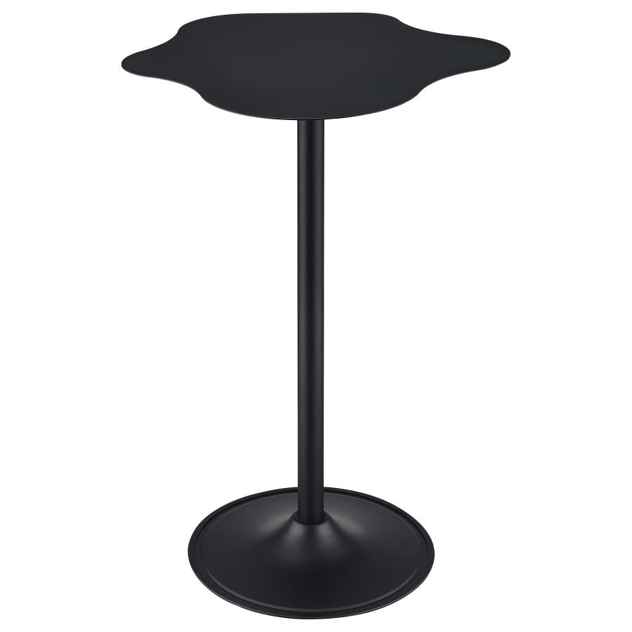 Keanu Curved 29-inch Cloud-Shaped Bistro Bar Table Black