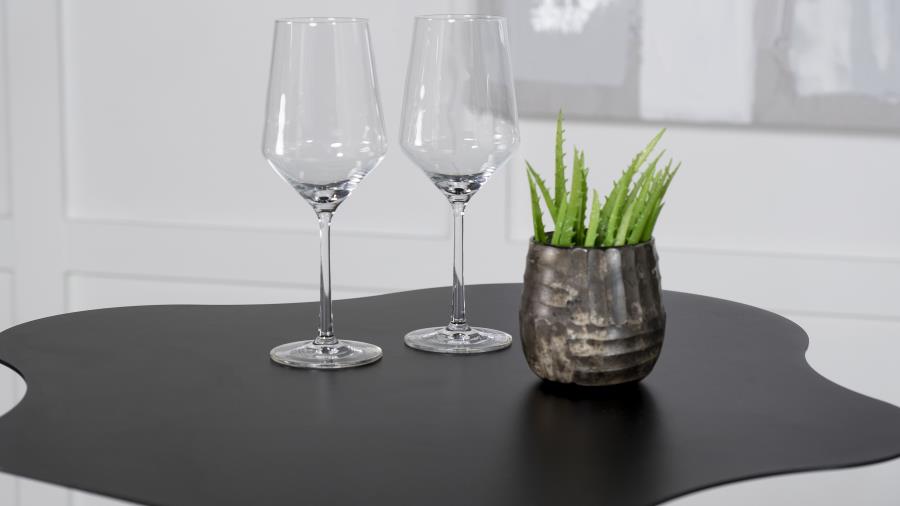 Keanu Curved 29-inch Cloud-Shaped Bistro Bar Table Black