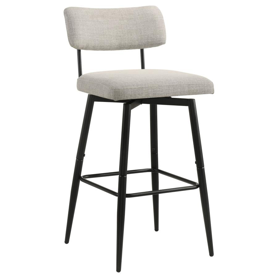 Levine Fabric Upholstered Swivel Bar Chair Shell (Set of 2)