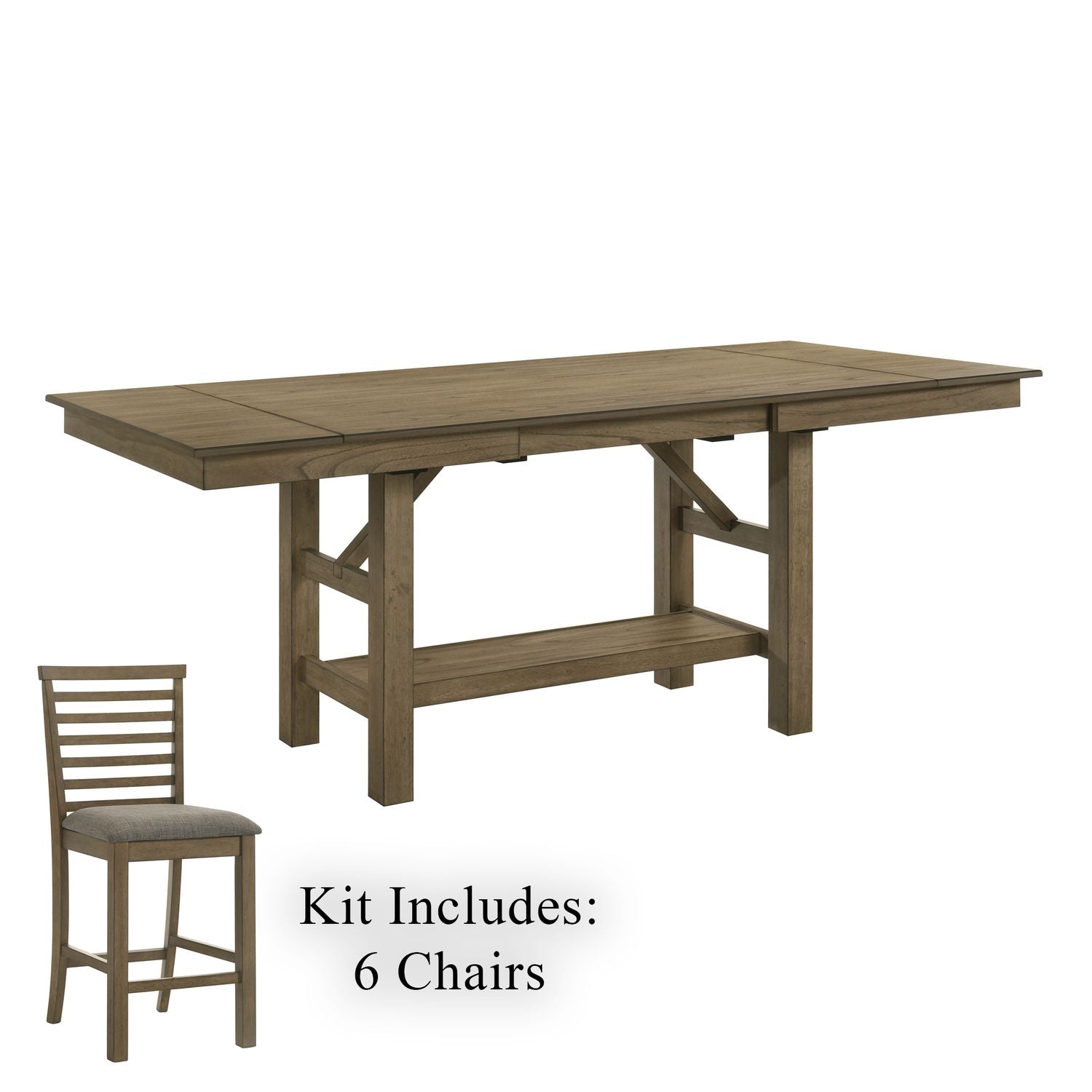 Brook Bay 7 Piece Gathering Table Set