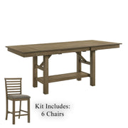 Brook Bay 7 Piece Gathering Table Set