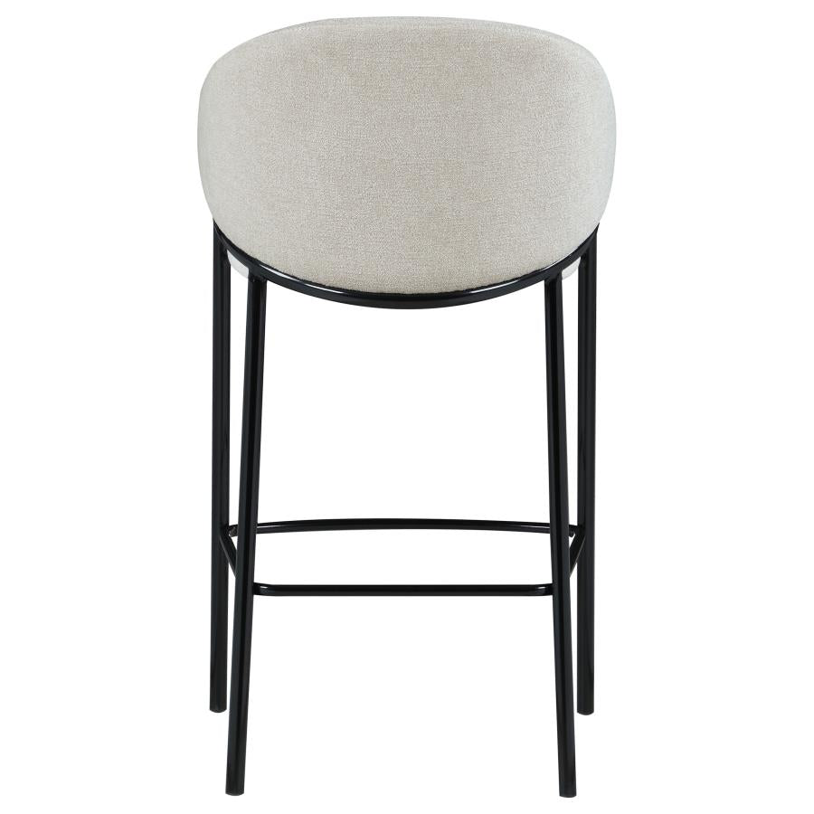 Chadwick Fabric Upholstered Bar Chair Beige (Set of 2)