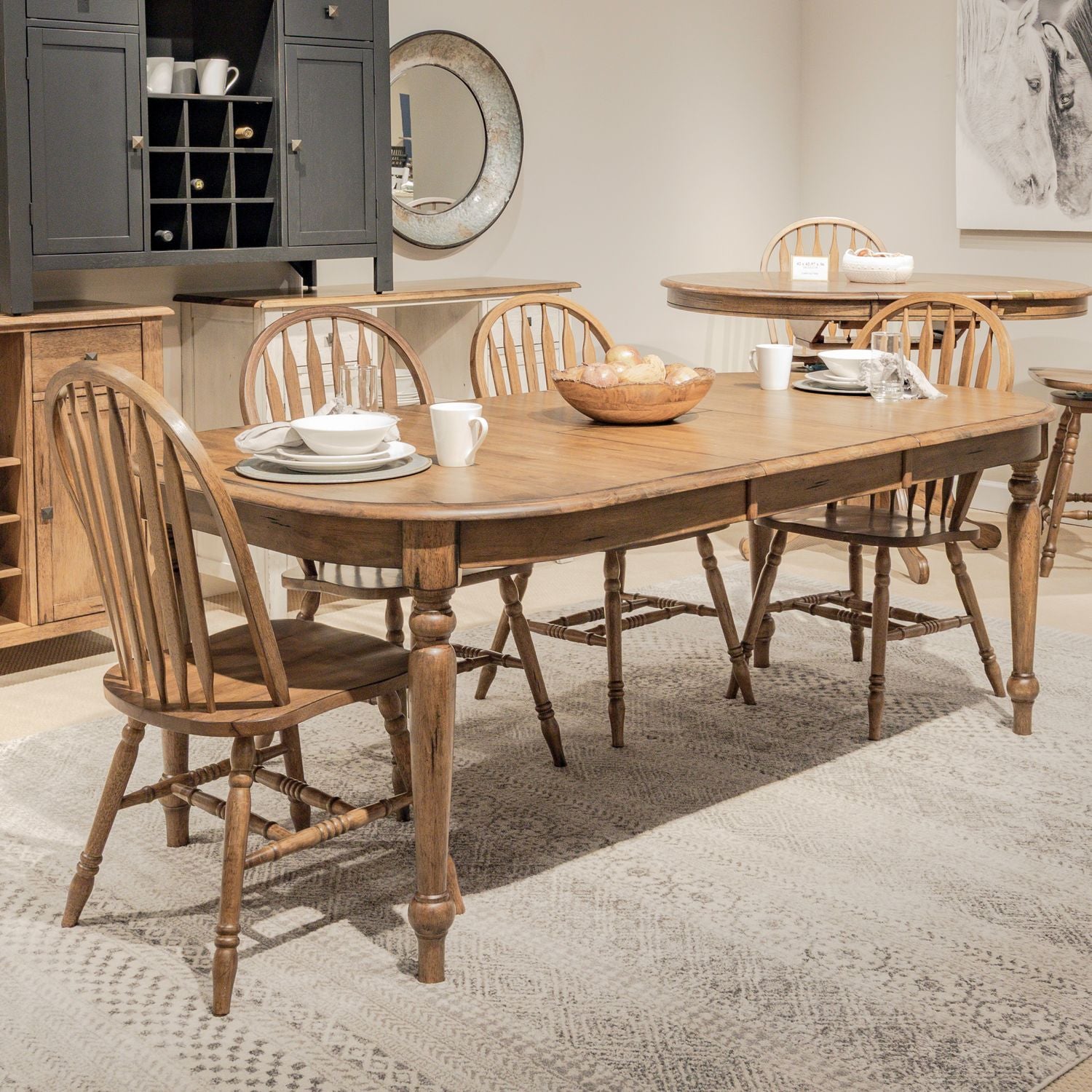 Carolina Crossing 5 Piece Leg Table Set