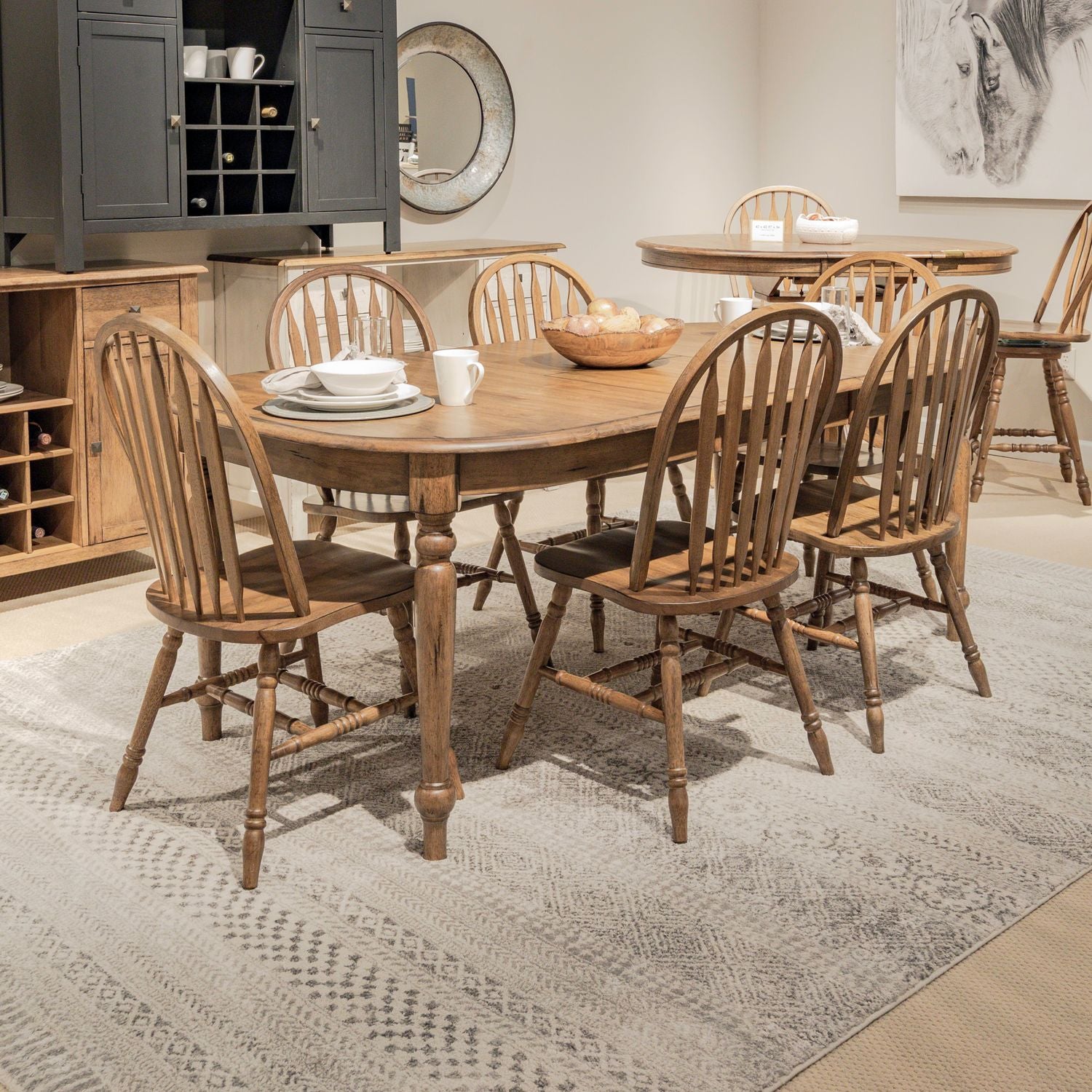 Carolina Crossing 7 Piece Leg Table Set