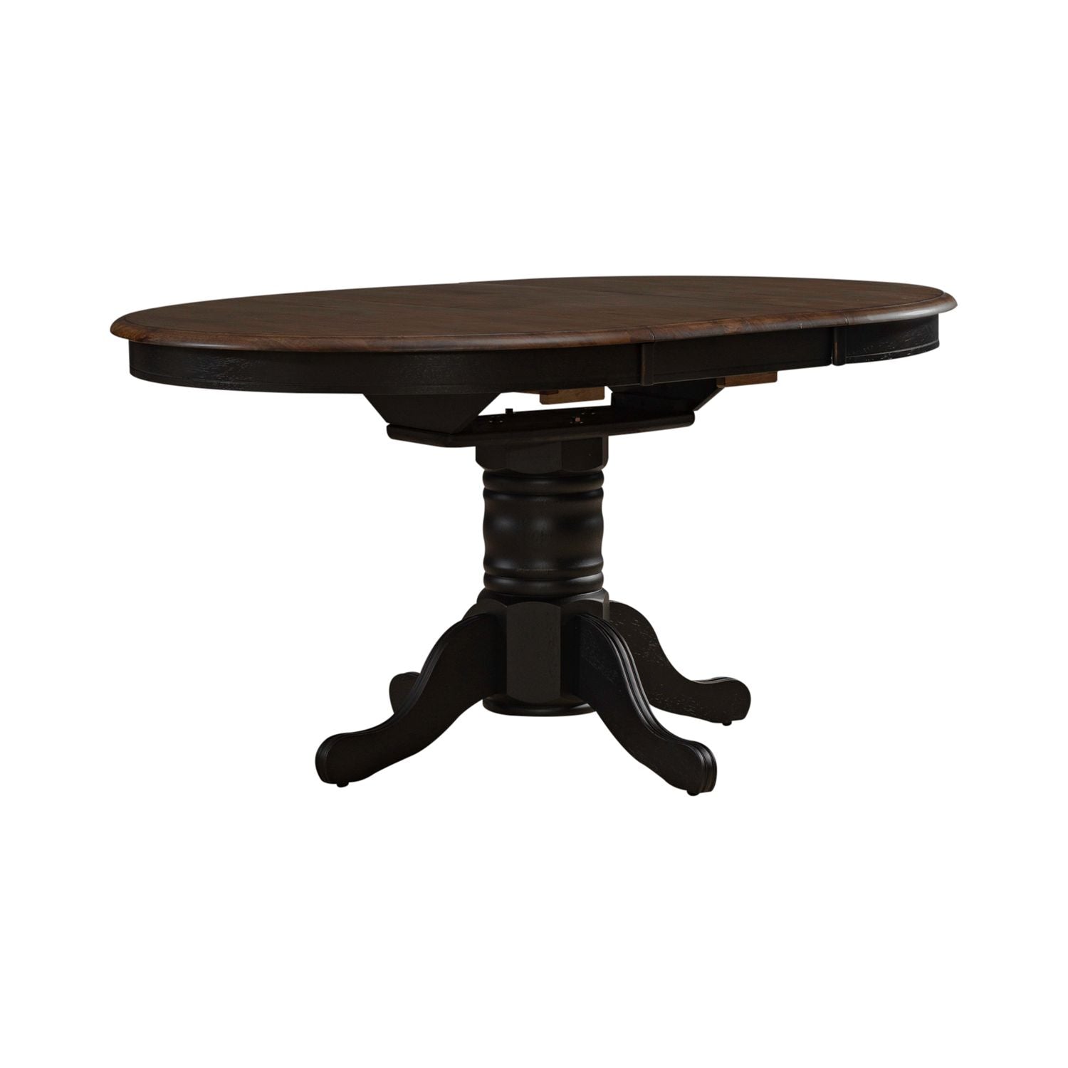 Carolina Crossing Pedestal Table Set- Black