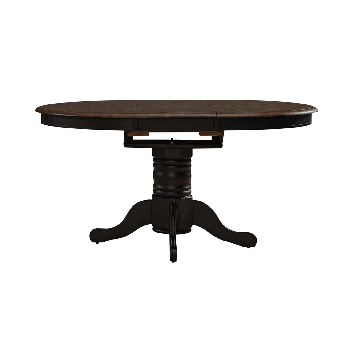 Carolina Crossing Pedestal Table Set- Black