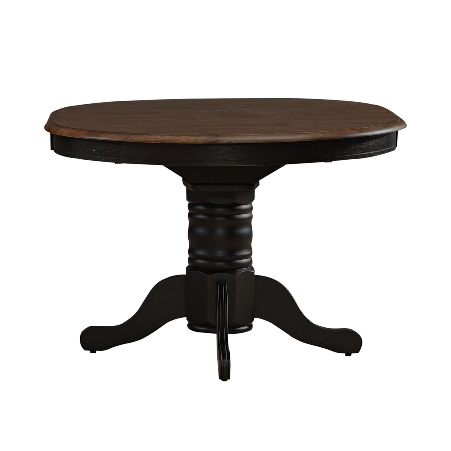 Carolina Crossing Pedestal Table Set- Black