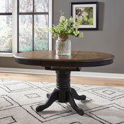 Carolina Crossing Pedestal Table Set- Black