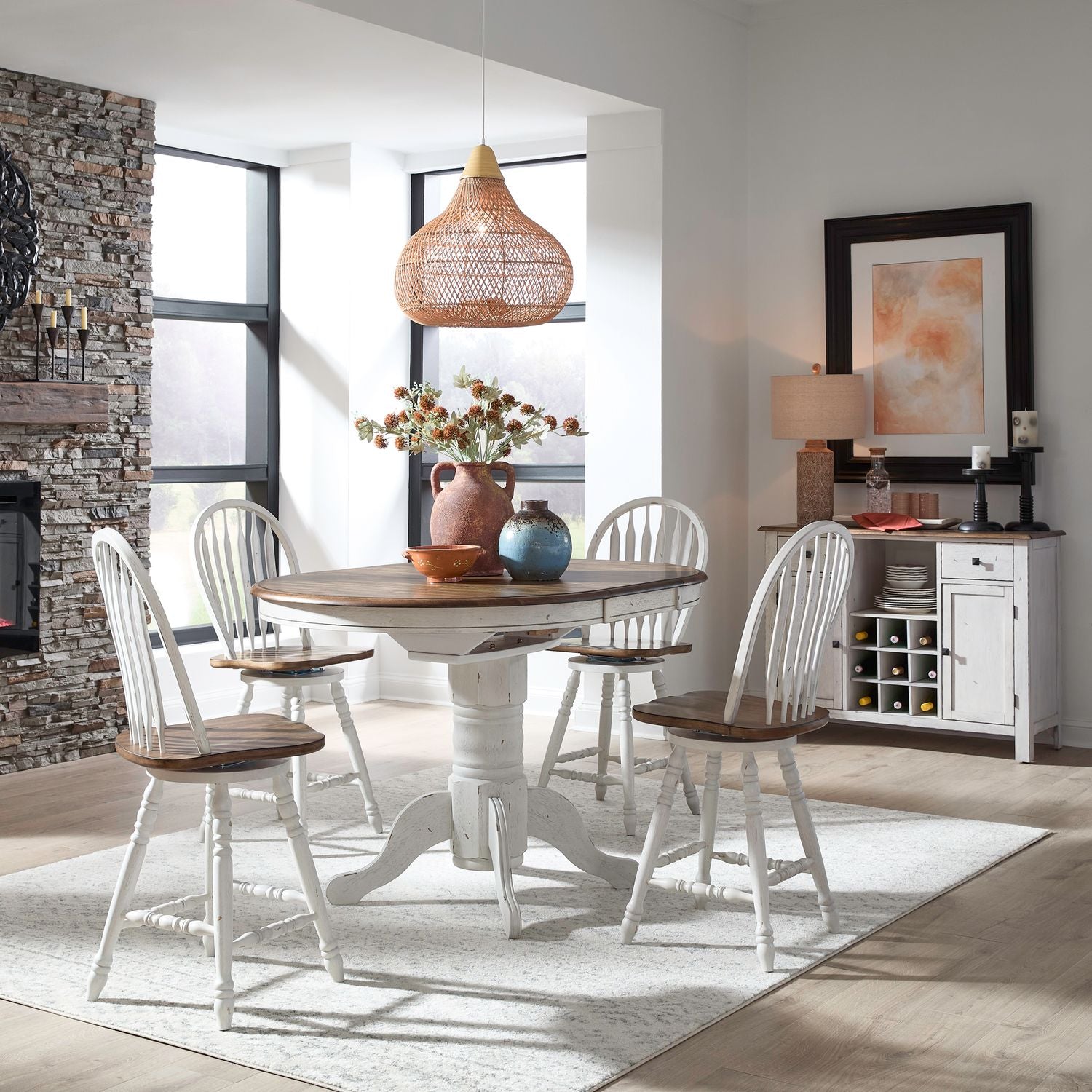 Carolina Crossing 5 Piece Gathering Table Set