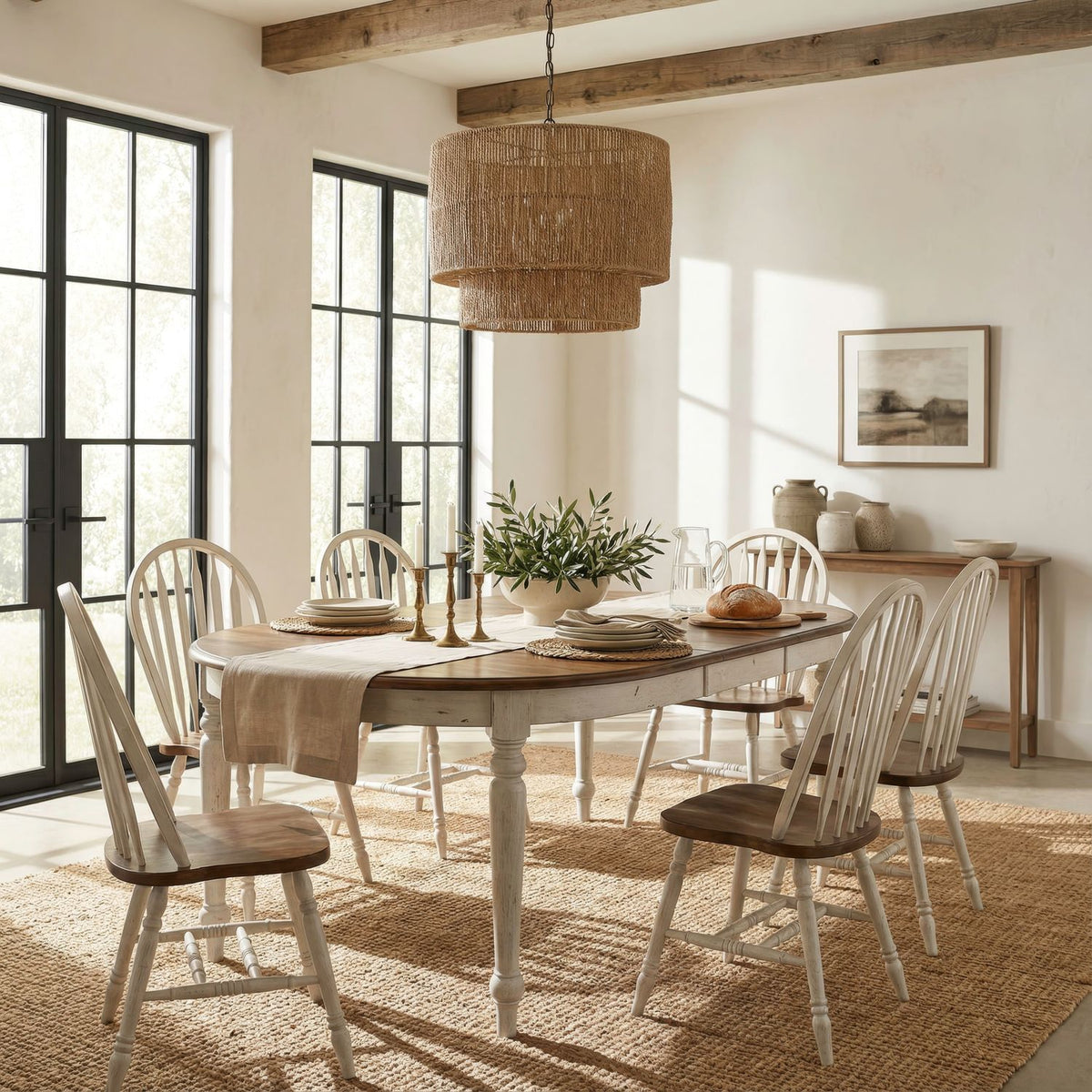 Carolina Crossing 7 Piece Leg Table Set