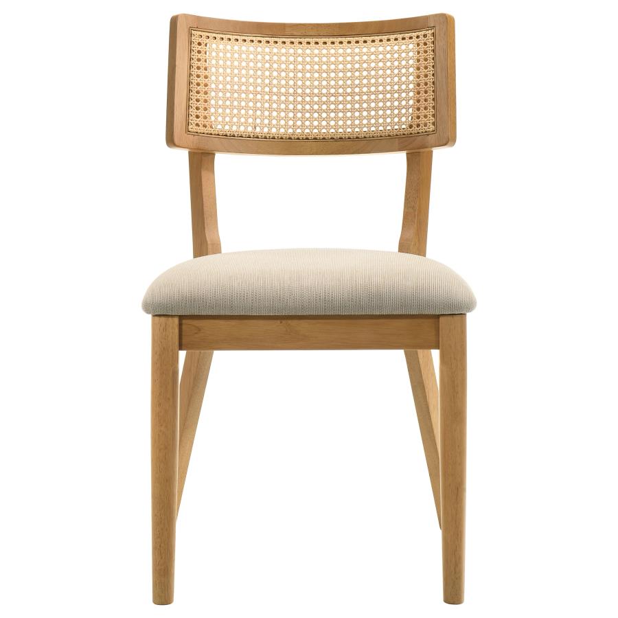Fabra 7-piece 79-inch Rectangular Dining Set Honey Wheat