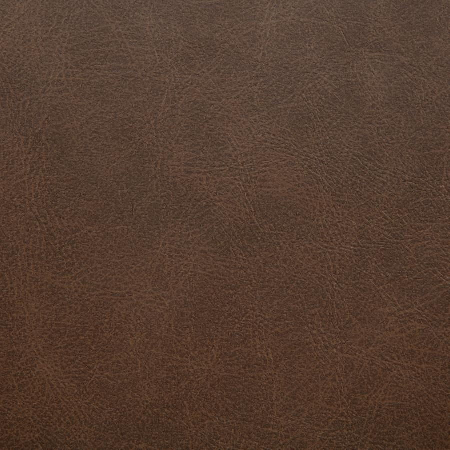 Tallis Woven Faux Leather Back Counter Chair Brown (Set of 2)