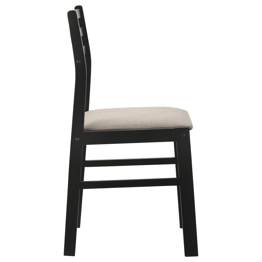 HP10.26 - Wood Side Chair in Black / Beige