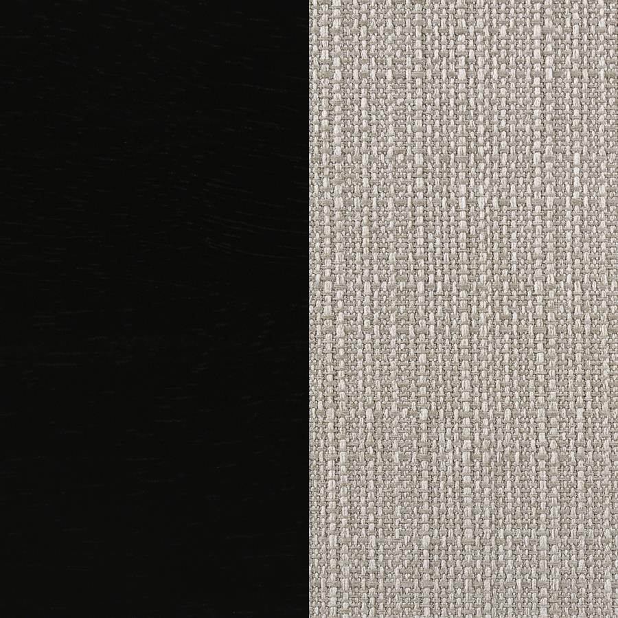 HP10.26 - Wood Side Chair in Black / Beige