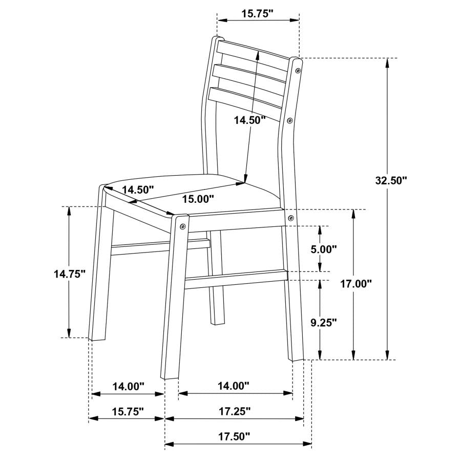 HP10.26 - Wood Side Chair in White / Beige