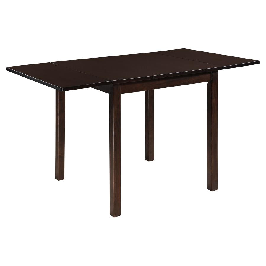 Kelso 3-piece Drop Leaf Dining Table Set Cappuccino and Beige