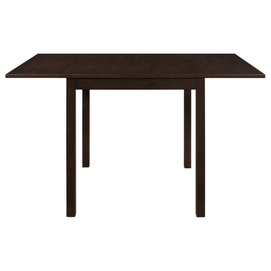 Kelso 3-piece Drop Leaf Dining Table Set Cappuccino and Beige