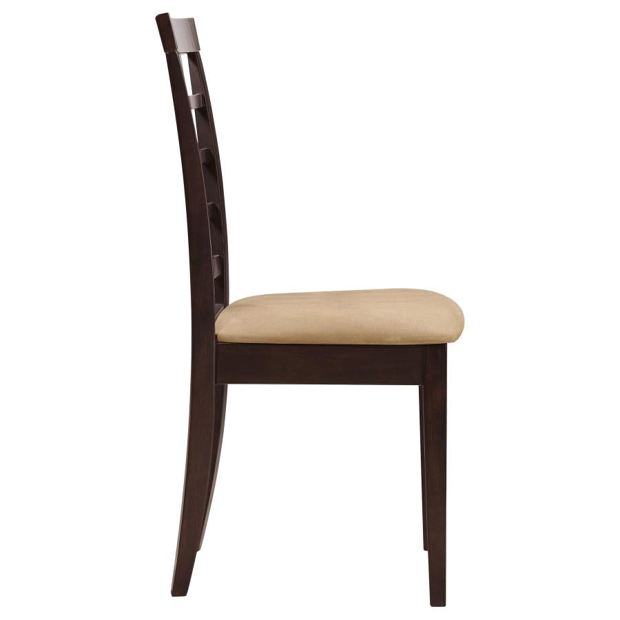 Kelso 3-piece Drop Leaf Dining Table Set Cappuccino and Beige