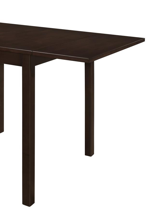 Kelso 3-piece Drop Leaf Dining Table Set Cappuccino and Beige