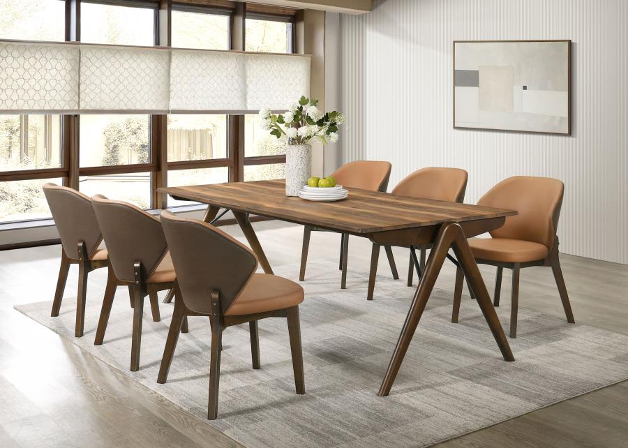 Randolph 7-piece SmartTop™ Rectangular Dining Set Sheesham and Brown