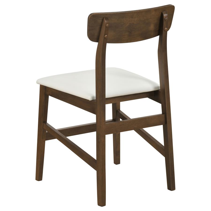 Merrin 7-piece 55-inch Rectangular Dining Set Off White and Walnut