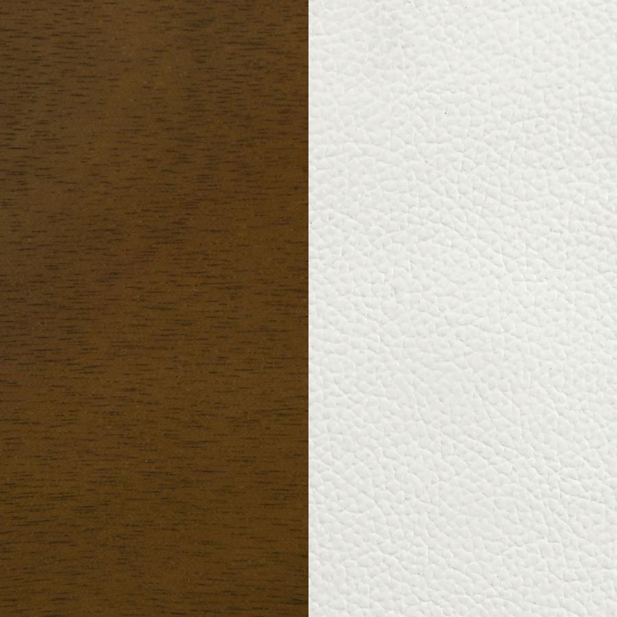 Merrin Dining Side Chair Off White and Walnut (Set of 2)