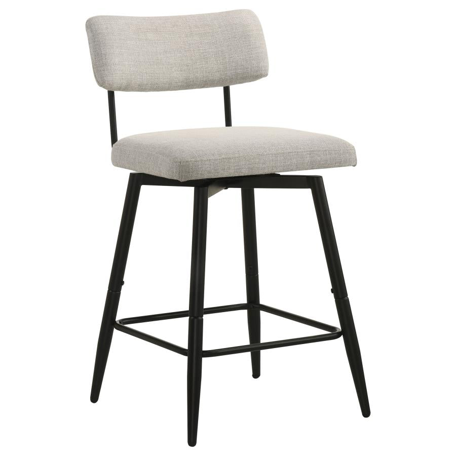 Levine Fabric Upholstered Swivel Counter Chair Shell (Set of 2)