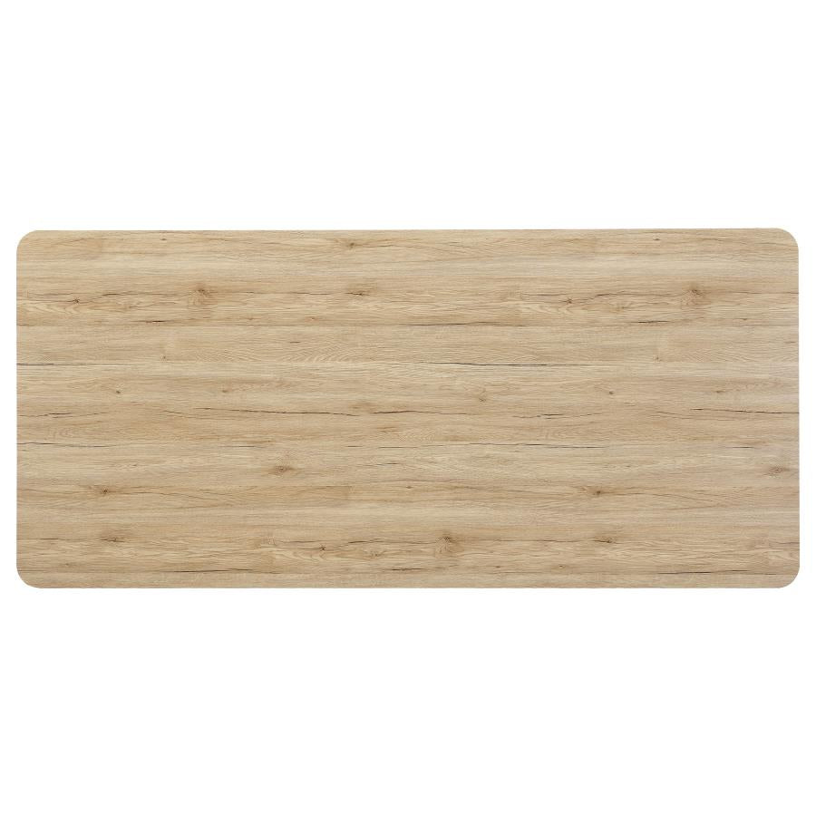 Altus 80-inch Composite Wood Dining Table Natural Oak