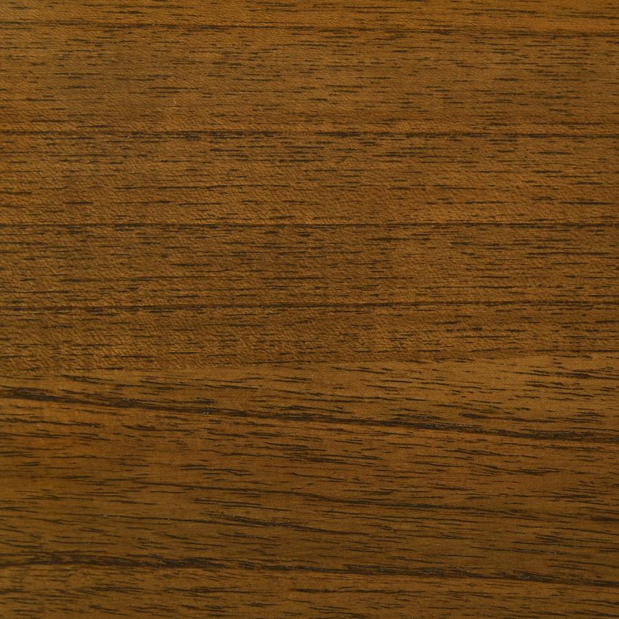 Mueller 48-inch Round Mindi Veneer Dining Table Brown