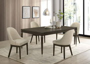 Reseda 5-piece Rectangular Dining Set Ash Brown